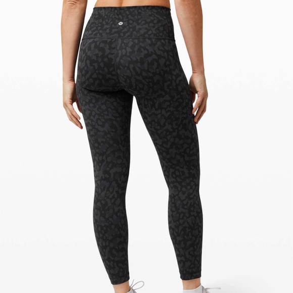Lululemon Wunder Train High-Rise Tight 25" in Formation Camo Deep Coal Multi - 6 - Picture 1 of 6